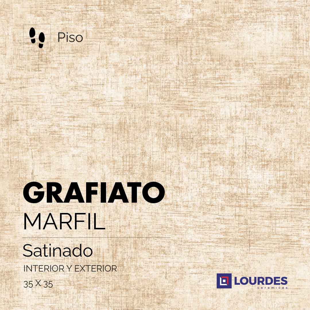 Grafiato Satinado Marfil_35x35