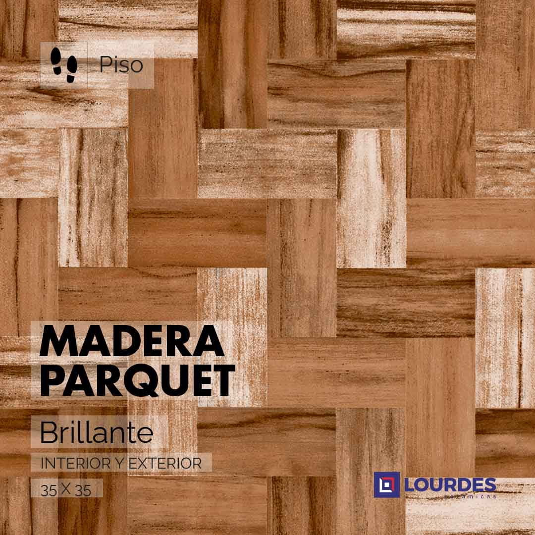Madera Brillante Parquet_35x35
