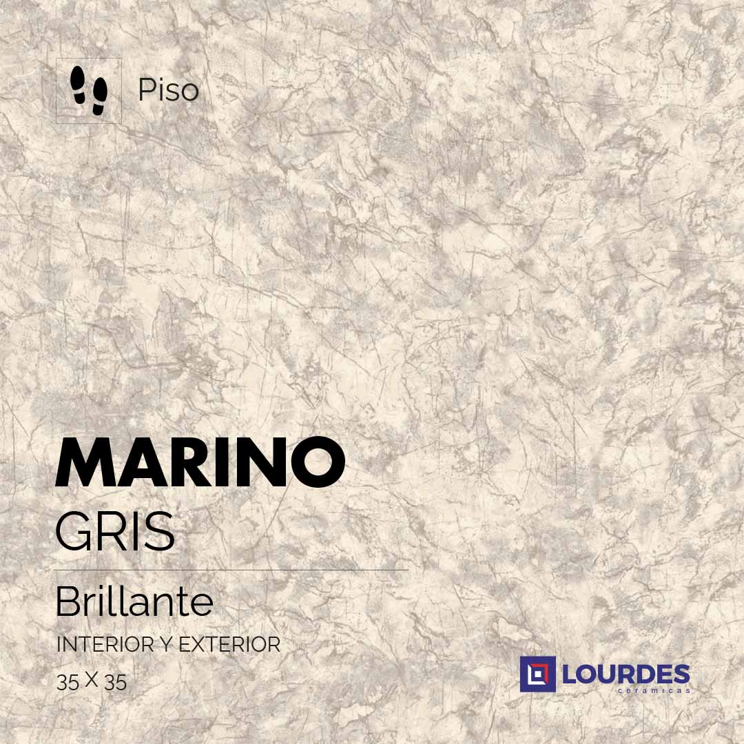 Marino Brillante Gris_35x35