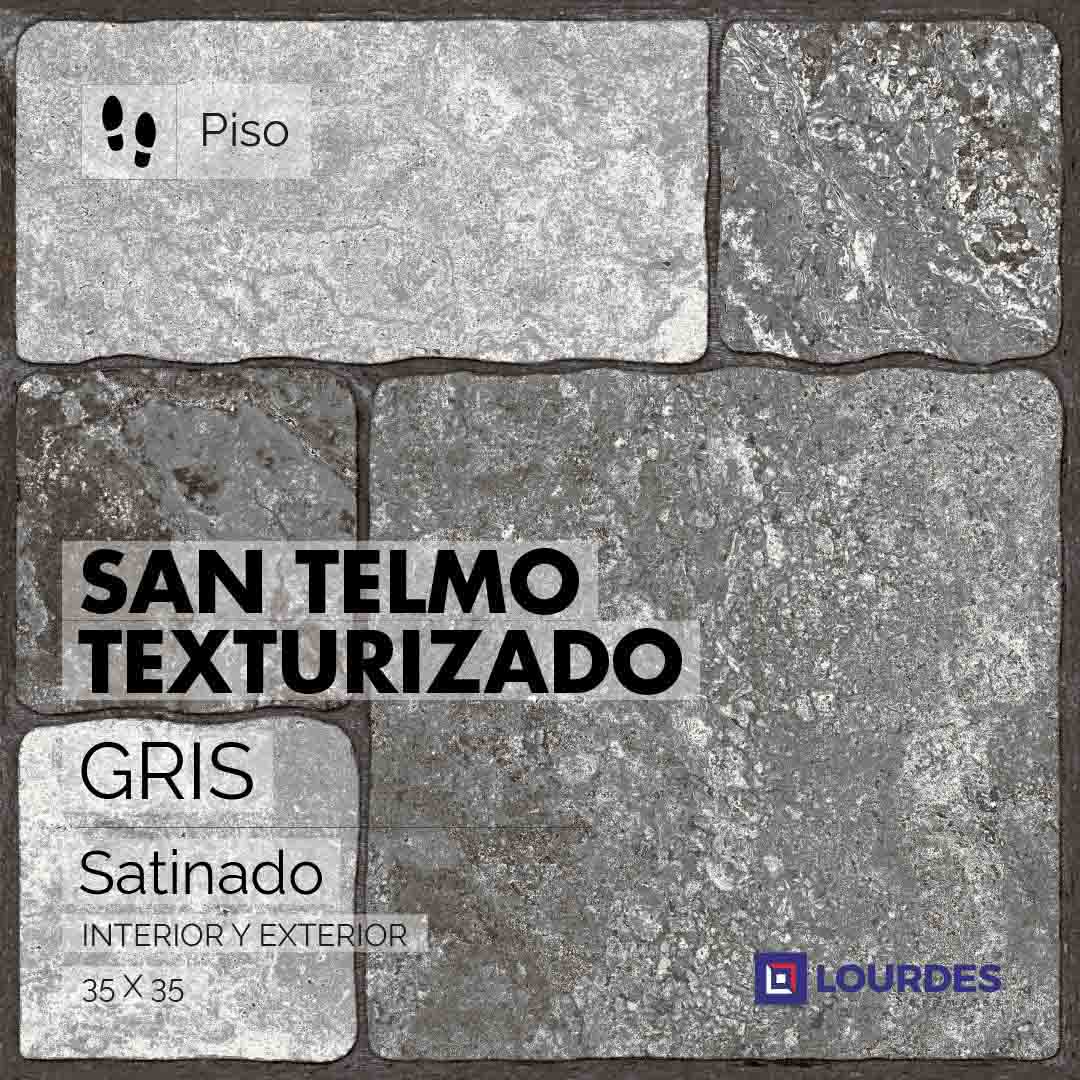 San Telmo Texturizado Gris_35x35