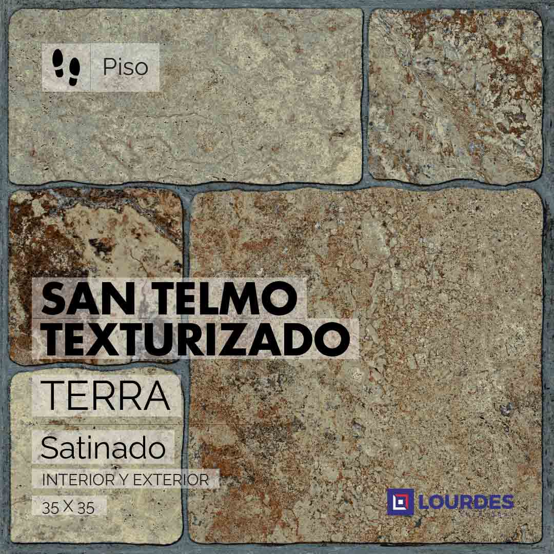 San Telmo Texturizado Terra_35x35