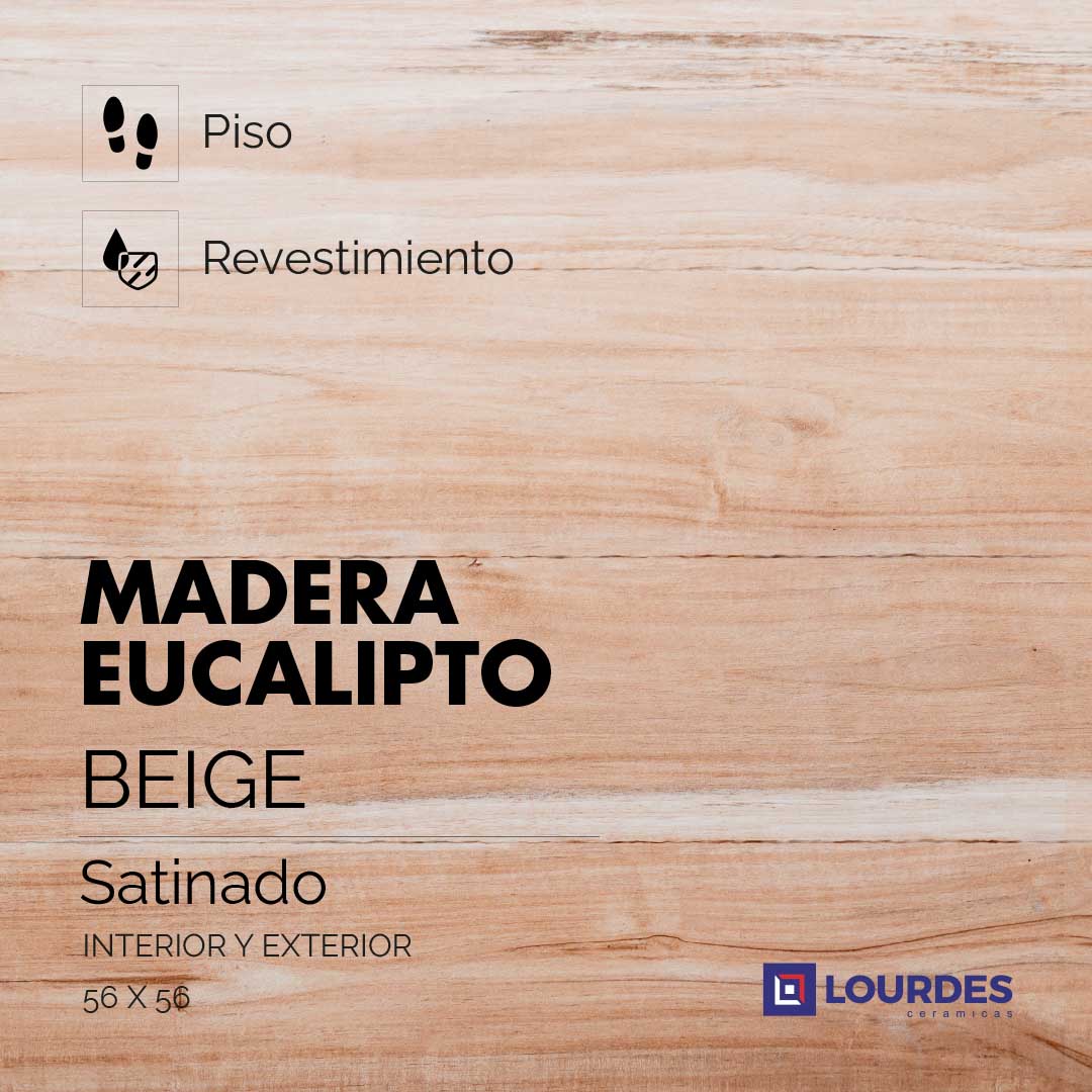Madera Eucalipto Satinado Beige_56x56