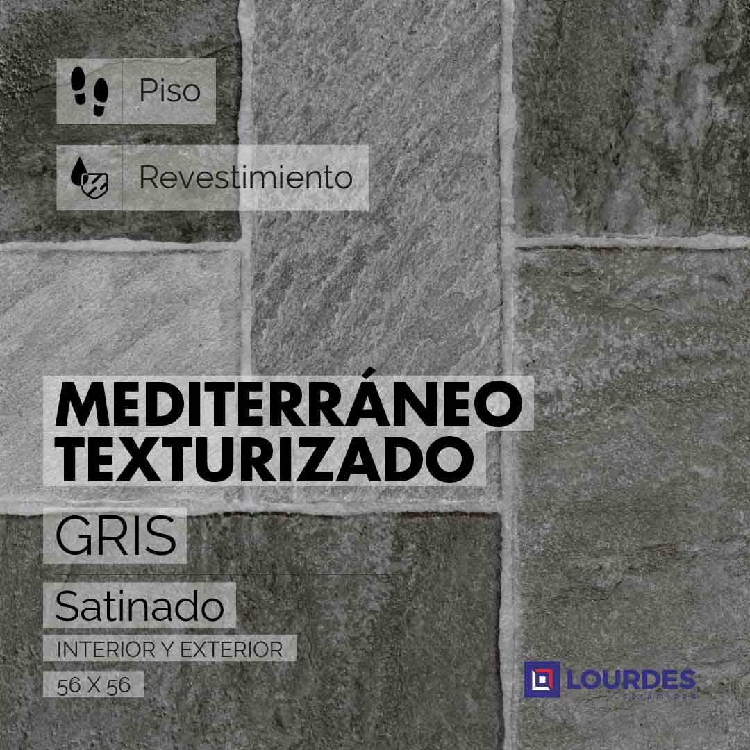 Mediterraneo Texturizado Gris_56x56