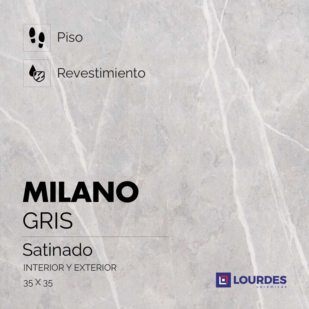Milano Satinado Gris_35x35
