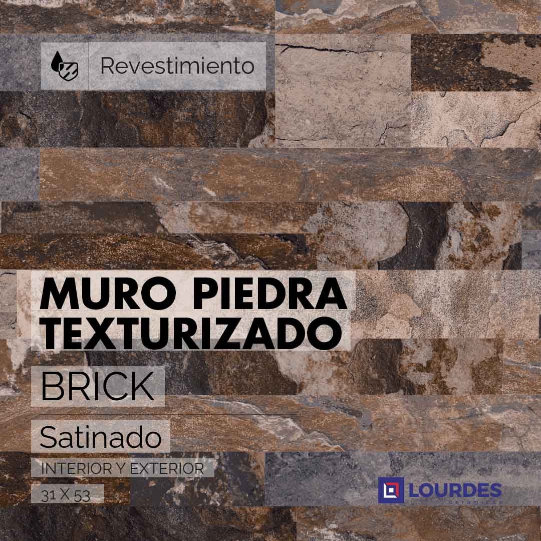 Muro Piedra Texturizado Brick_53x31