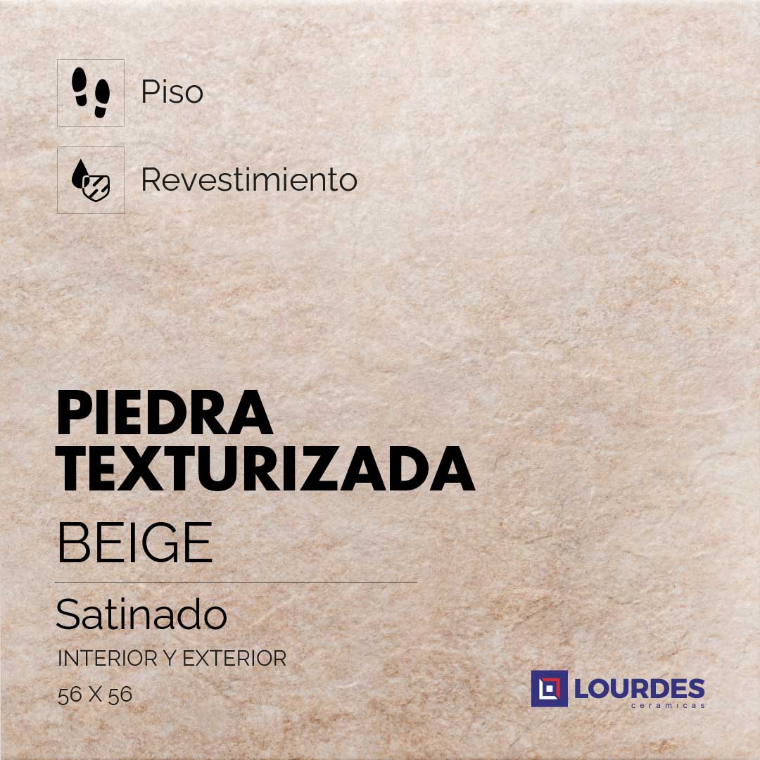 Piedra Texturizada Beige_56x56