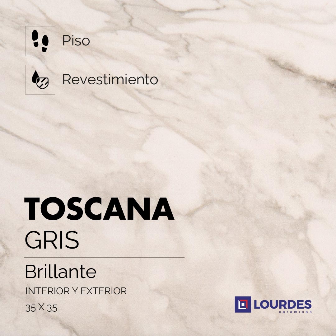 Toscana Brillante Gris_35x35