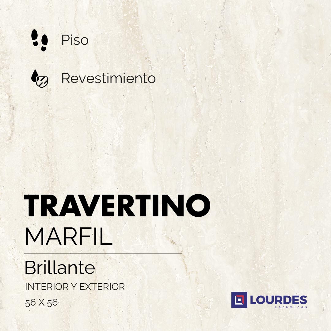 Travertino Brillante Marfil_56x56