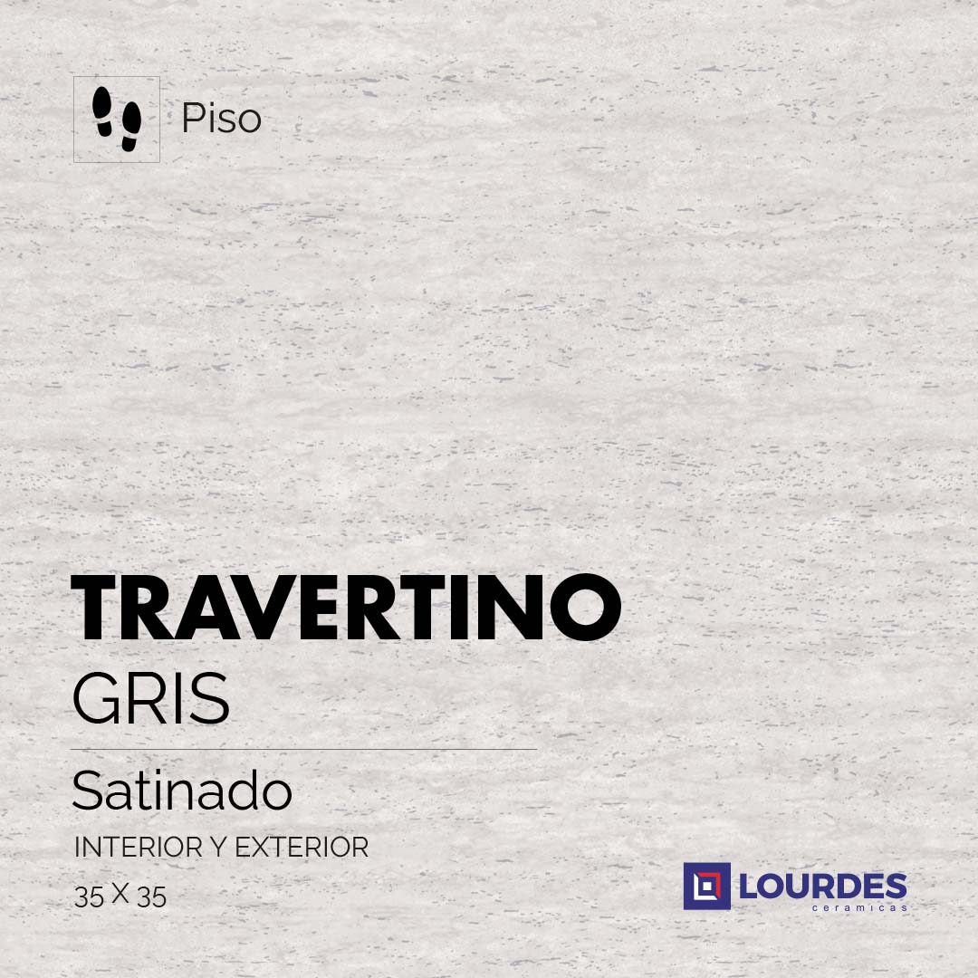 Travertino Satinado Gris_35x35
